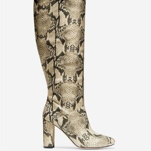 Cole Hann Snakeskin Tall Pattern Women's Boots 8.5